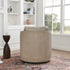 Claude Premium Leather Swivel Cane Chair - Modern Swivel Chair | Swivel Accent Chairs | Kinwell Furniture | Swivel Armchairs